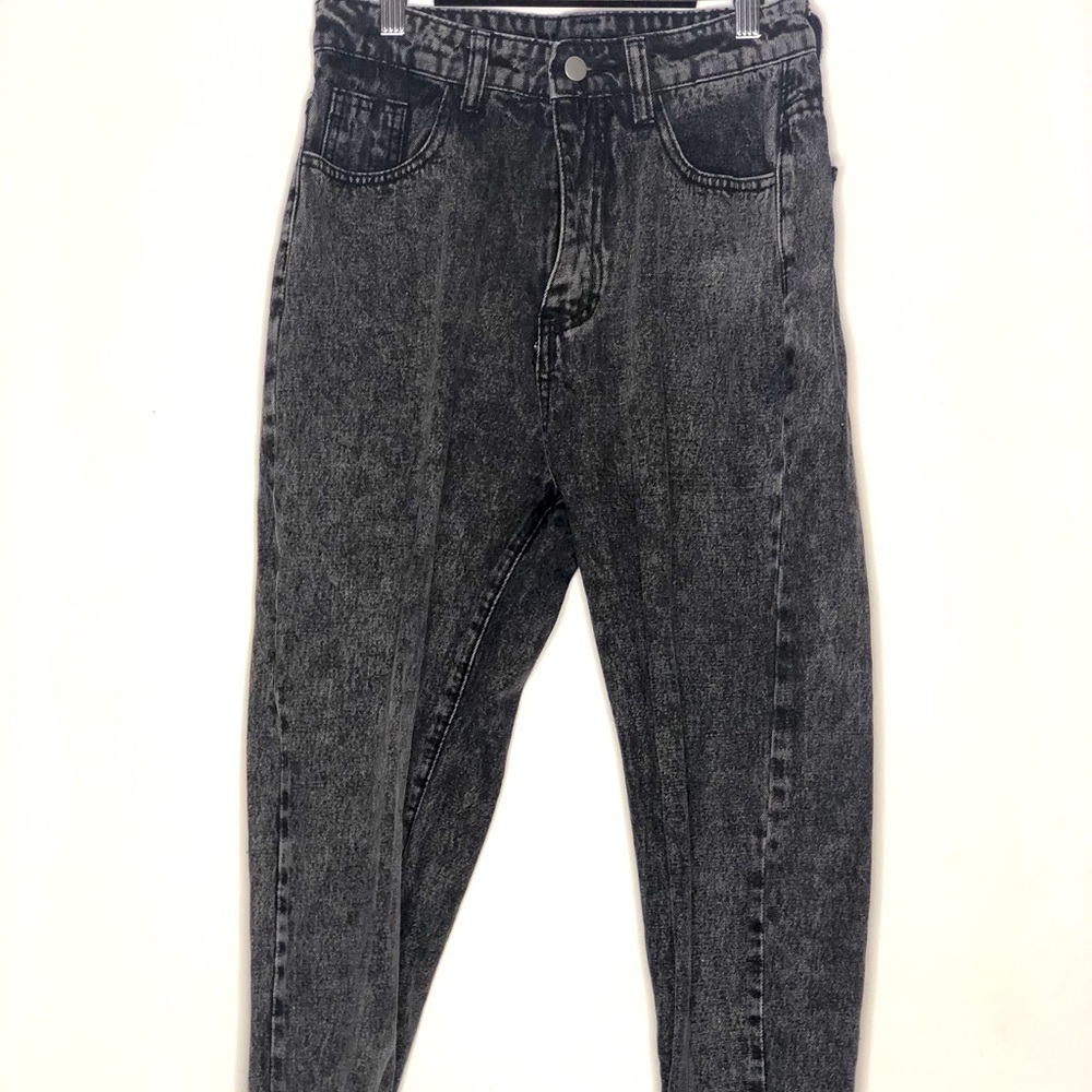 Grey Cuffed Jeans